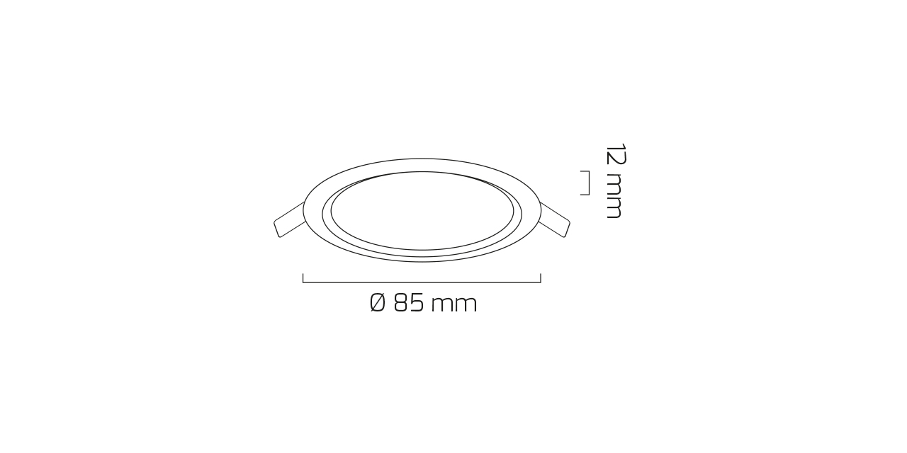GY 1728 SİYAH 3W 6500K SC SLİM PANEL ARM.*