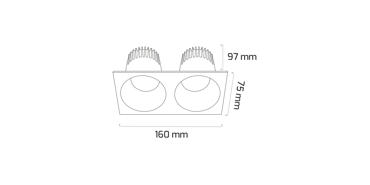 GY 1732-14 BEYAZ 2X14W 6500K SE SMD LED S.A. ARM*