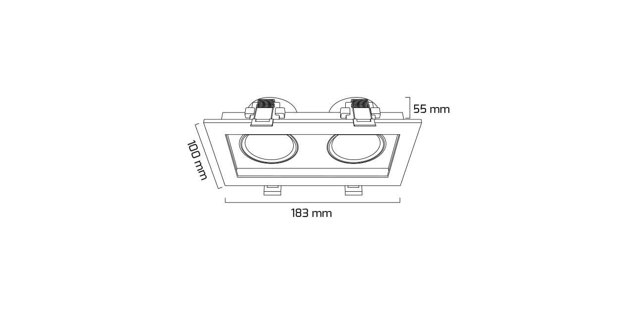 GY 1743-8 GOLD-SYH 2x8W 3000K SGD LED S.A. ARM*