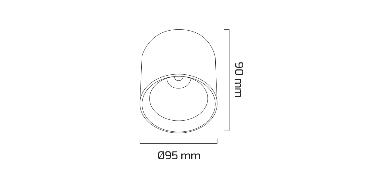GY 1852 BEYAZ 14W 40° 4000K SG LED S.Ü. ARMATÜR*