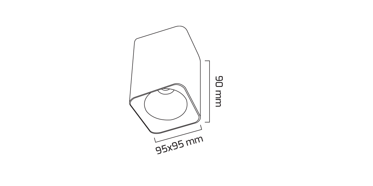 GY 1853 BEYAZ 14W 60° 6500K SG LED S.Ü. ARMATÜR*