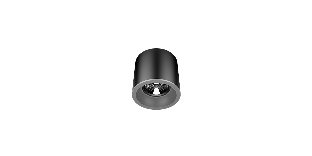GY 1857-8 SİYAH 8W 3000K SE LED S.Ü. ARMATÜR*