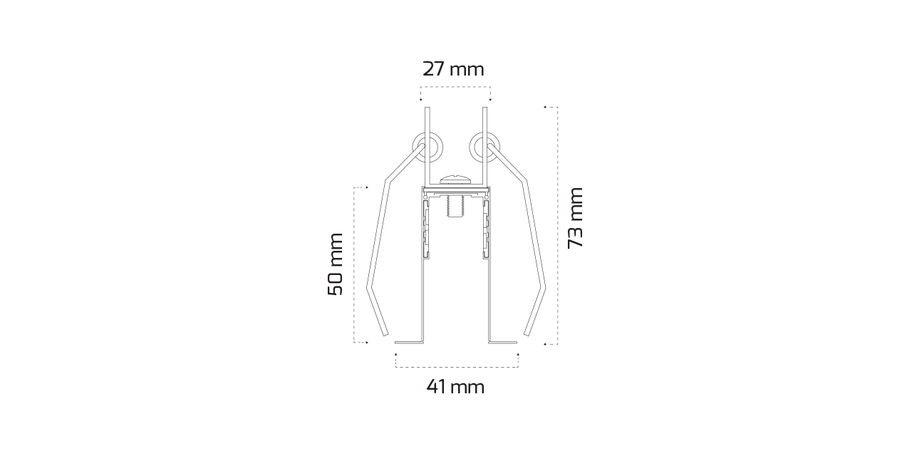 GY 2002-2 - MAGNET RAY - S.A. SİYAH - 2mt