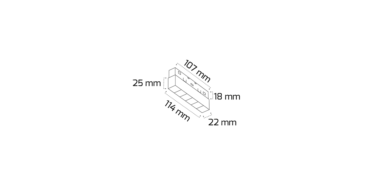 GY 2051-12 SİYAH 12W 3000K SG MAGNET LENSLİ ARM