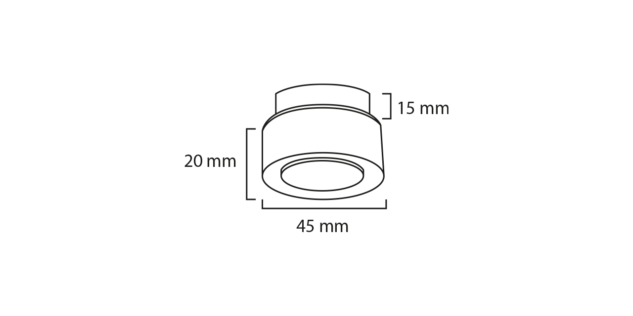 Goya 3W 3000K Sarı Işık Sıva Altı Led Spot GY 2430