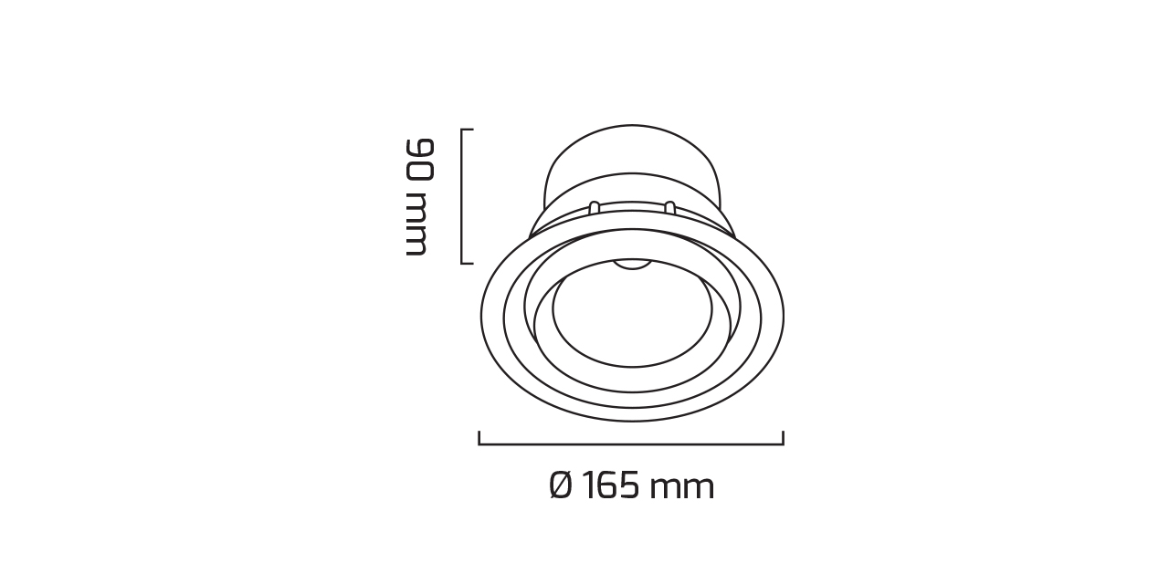 GY 3050-42 SİYAH 42W 40° 3000K SO COB LED S.A.ARM*