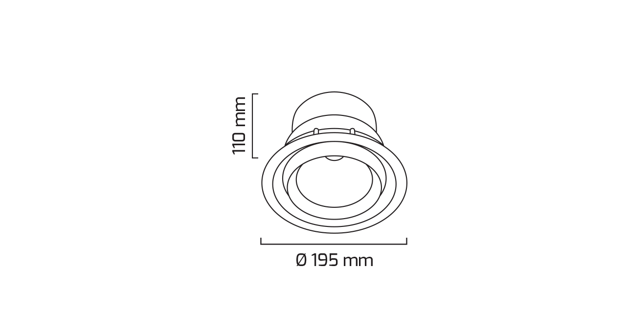 GY 3050-42 SİYAH 42W 40° 3000K SO COB LED S.A.ARM*