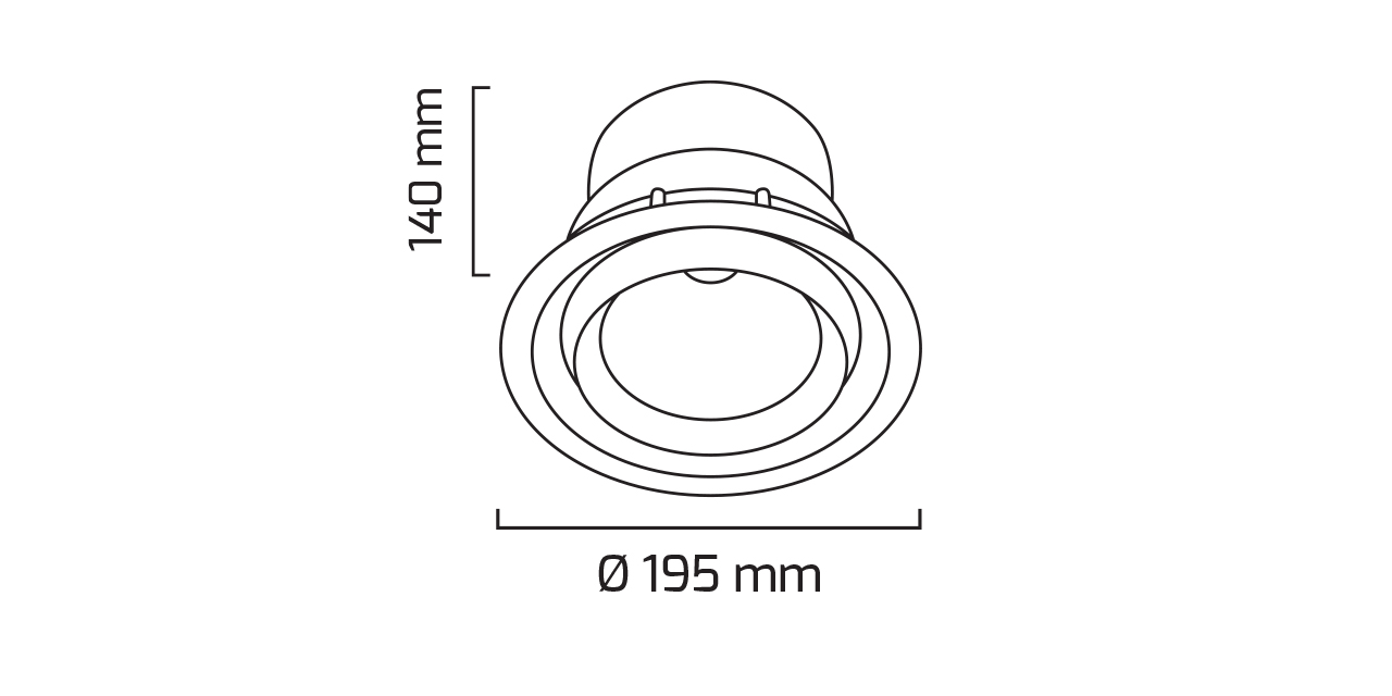 GY 3050-42 SİYAH 42W 40° 3000K SO COB LED S.A.ARM*