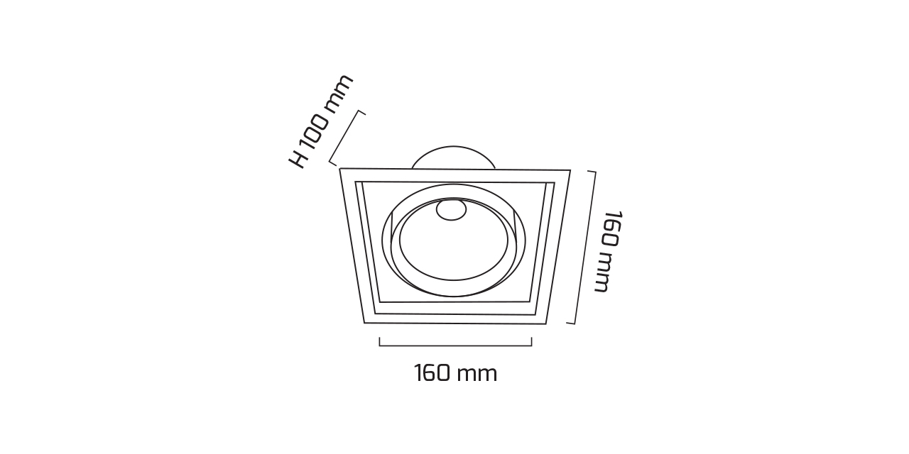 GY 3051-30 SYH 30W 40° 3000K SE COB LED S.A.ARM*