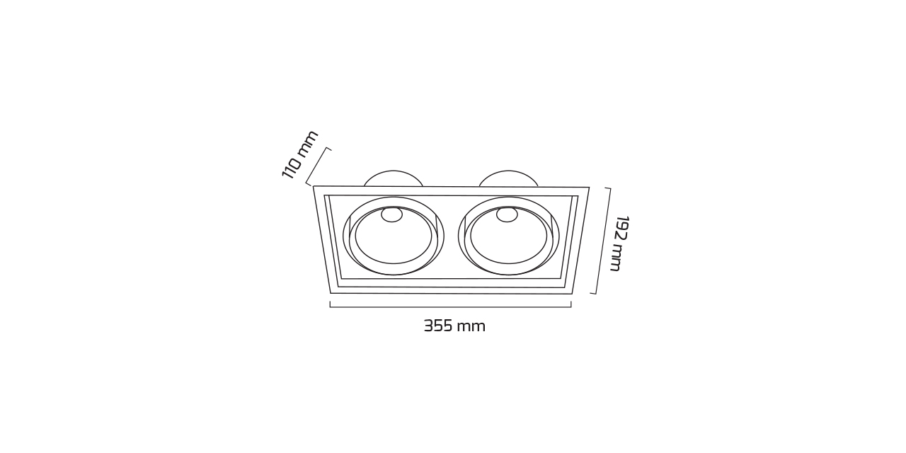 GY 3052-42 SYH 2x42W 40° 6500K SGD COB LED S.A.AR*