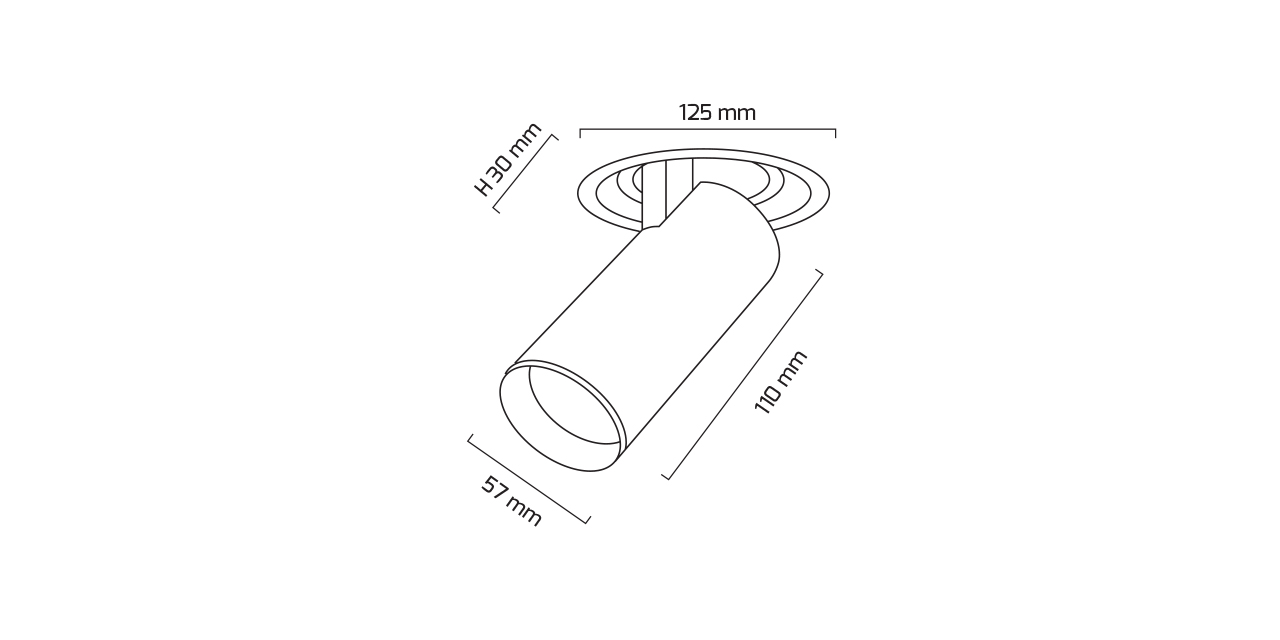 GY 3150-30 BYZ 28W 60° 3000K SG COB LED S.A. ARM*