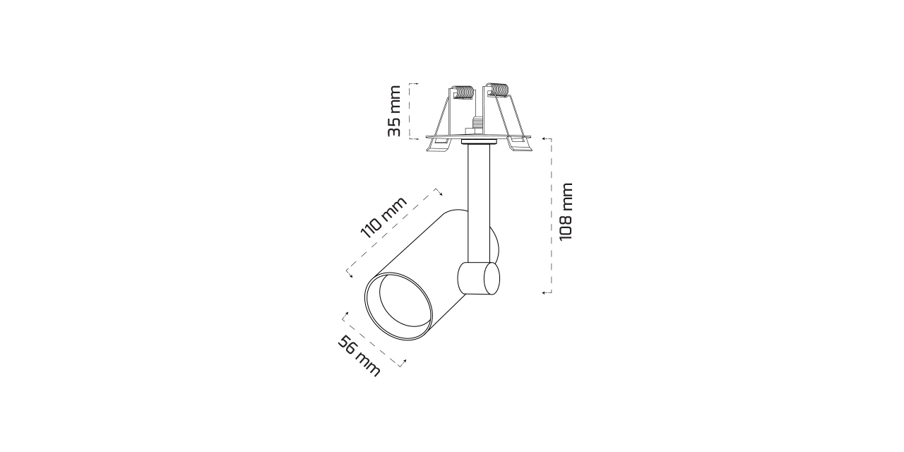 GY 3633 BEYAZ 14W 60° 3000K SE LED RAY SPOT ARM*