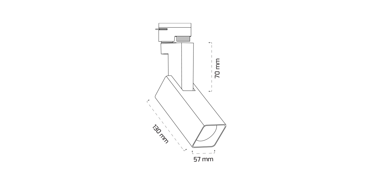 GY 3640 BEYAZ 14W 60° 2700K SGD LED RAY SPOT ARM*