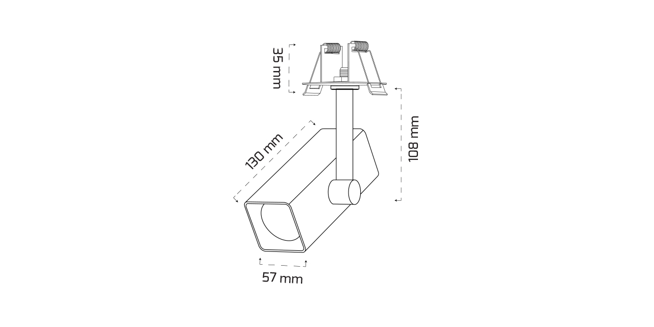GY 3641 BEYAZ14W 60° 4000K SE LED S.Ü RAY SPOT AR*