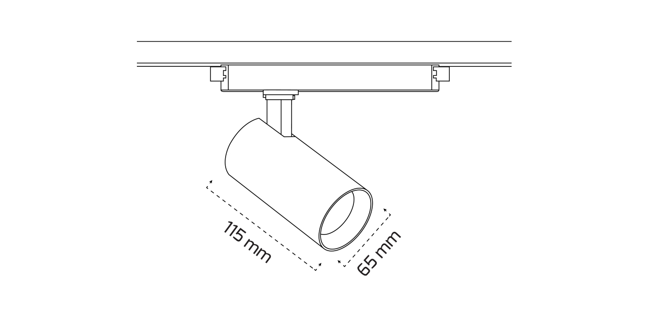 GY 3658 BEYAZ 23W 36° 2700K CG LED RAY SPOT*