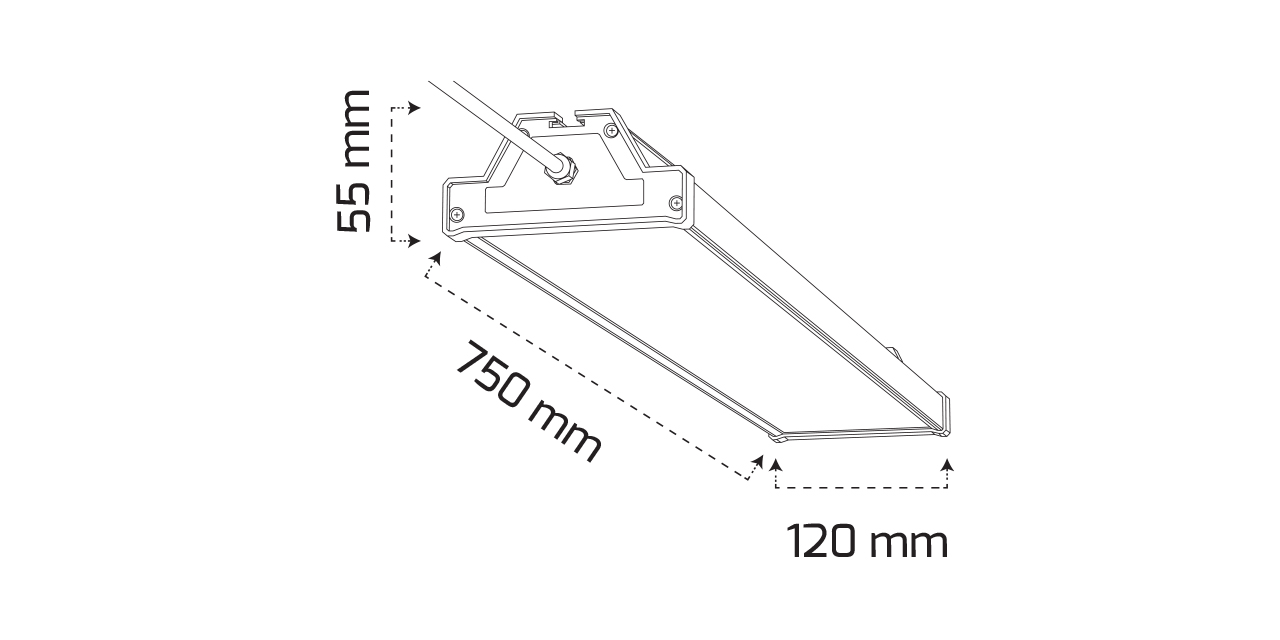 GY 4321-135 IP40 135W 4000K YÜKSEK TAVAN ARM GRİ
