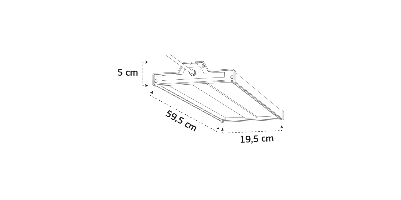 GY 4323-145 IP65 145W 4000K YÜKSEK TAVAN ARM GRİ