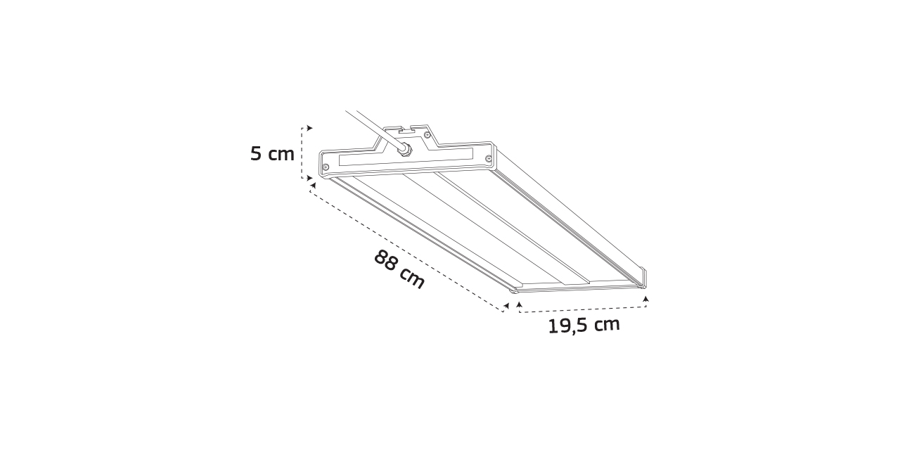 GY 4323-145 IP65 145W 4000K YÜKSEK TAVAN ARM GRİ