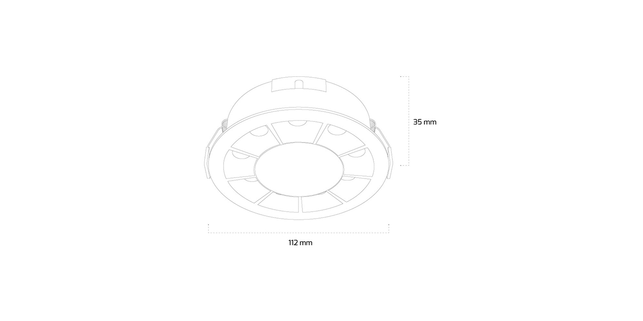 GY 5102 SİYAH 12W 3000K SE LED DOWNLIGHT