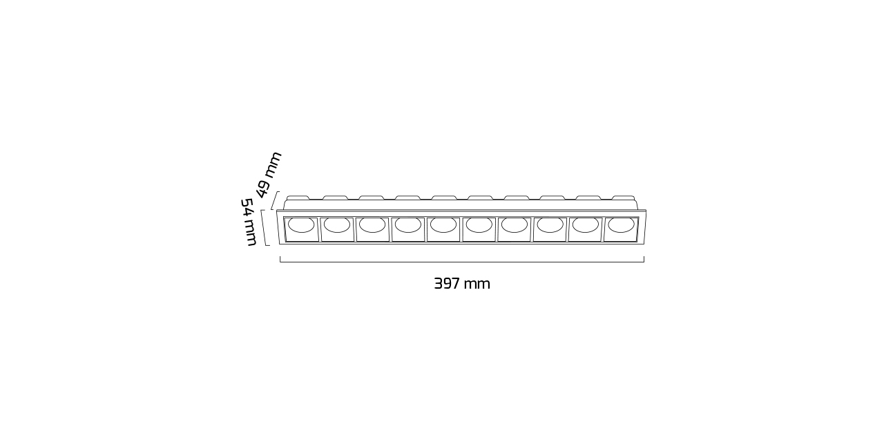 GY 5111 SİYAH 20W 3000K PO LED DOWNLIGHT*