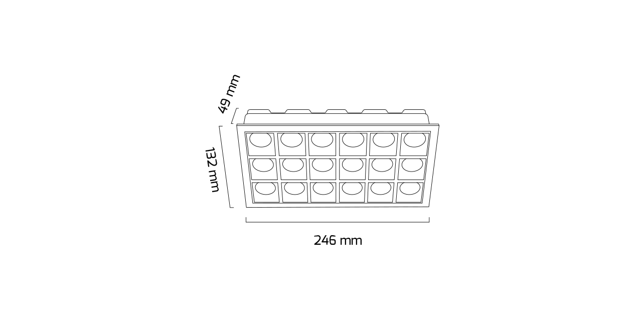 Goya 36 W Lumileds Sıva Altı Power Led Armatür GY 5113