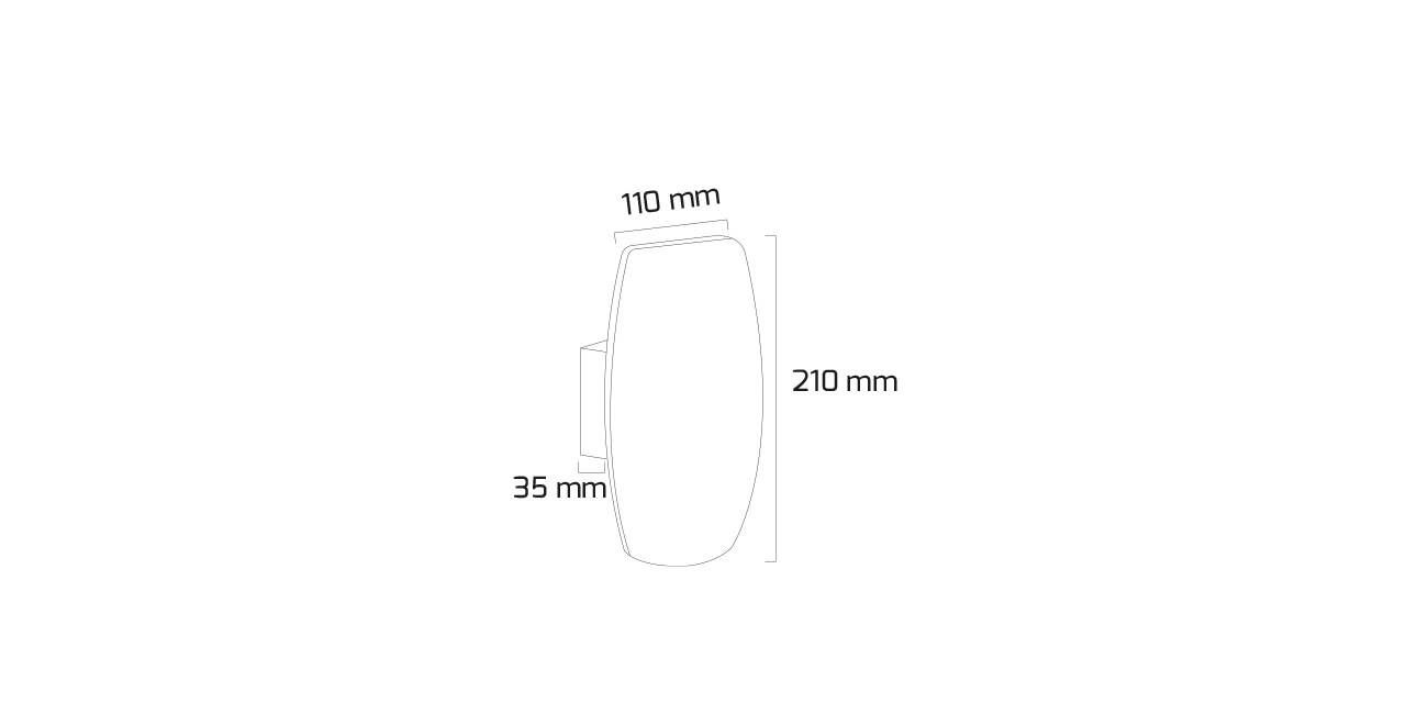 Goya 10W 3000K Sarı Ledli Siyah Duvar Apliği GY 6226