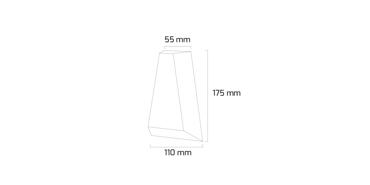 Goya 6W 3000K Sarı Ledli Siyah Duvar Apliği GY 6227