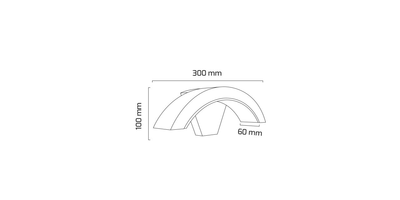 Goya 10W 3000K 10X30X6cm Sarı Ledli Siyah Duvar Apliği GY 6239
