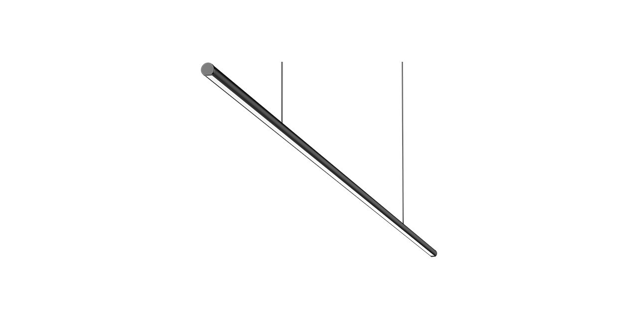 GY 8011-2  20W SİYAH 6500K SO LİNER ARMATÜR*