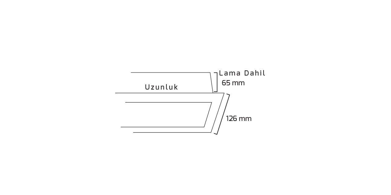 GY 8026-60 cm BEYAZ 3000K SO LİNEER ARMATÜR*