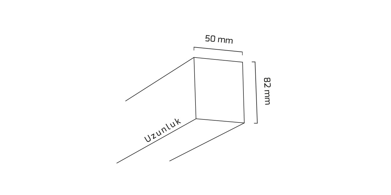 GY 8031-120 cm SİYAH 34W 3000K SO LİNEER ARMATÜR*