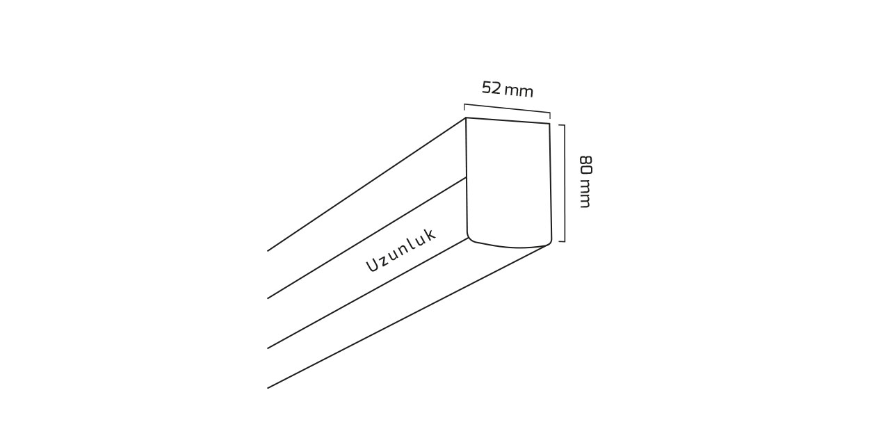 GY 8036-150 cm BEYAZ 60W 4000K SO LİNEER ARMATÜR*