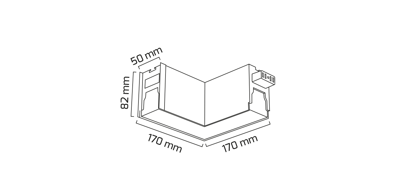 GY 8057- 17+17cm 12W SİYAH 3000K SO LİNEER ARM*