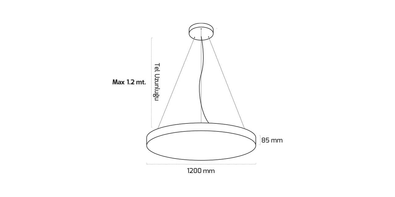 GY 8113-120 cm BEYAZ 120W 4000K SO LİNER ARM*