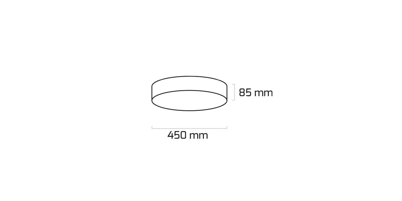 GY 8113-45 cm SİYAH 40W 6500K SO LİNEER ARM*