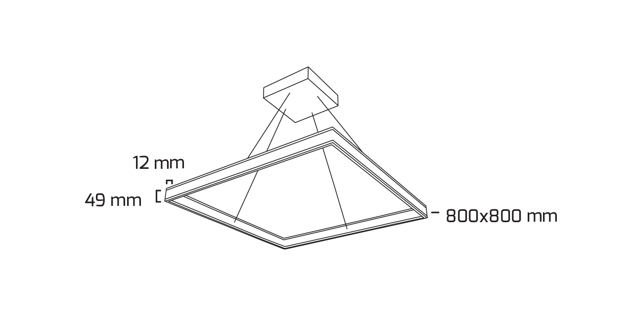 GY 8213-60 cm SİYAH 50W 6500K SO LİNEER ARM*