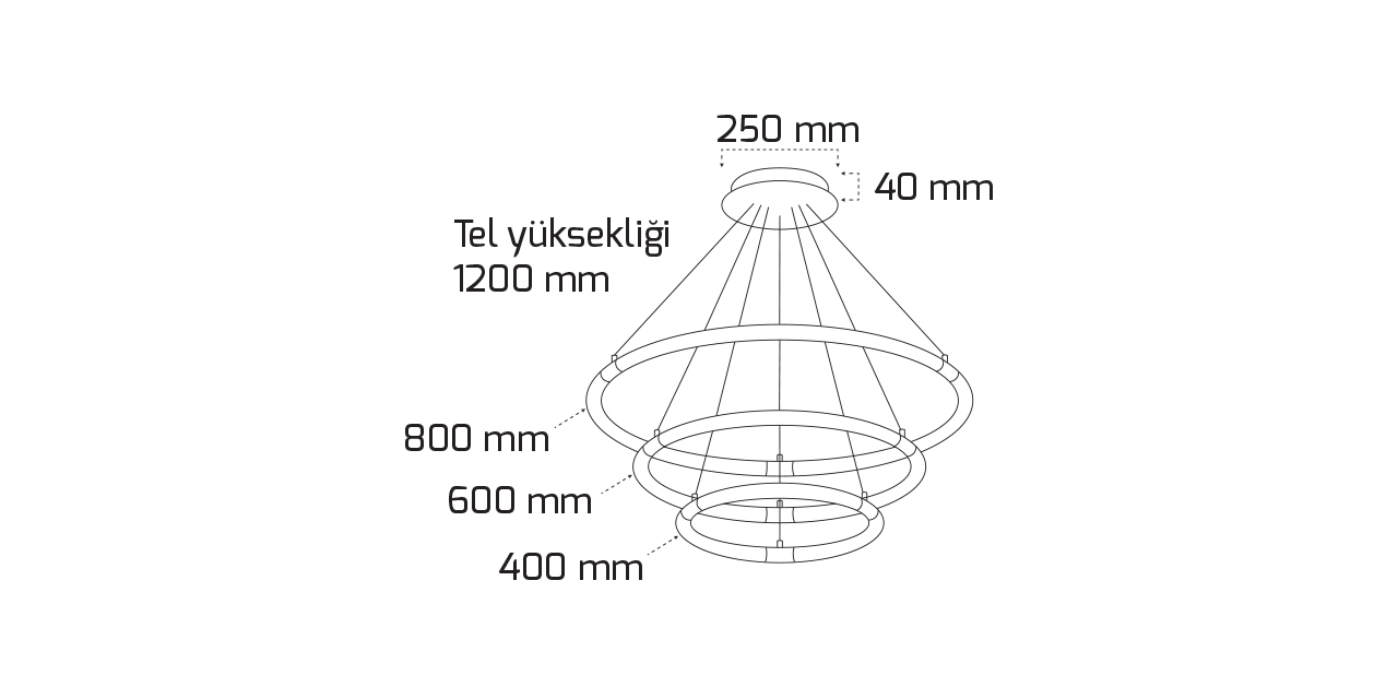 GY 8214-6060 GOLD 3000K 110W AKRİLİK AVİZE