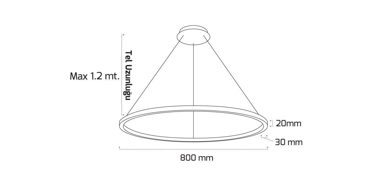 GY 8221-100 SİYAH 6500K SM DEK. SARKIT ARM.*