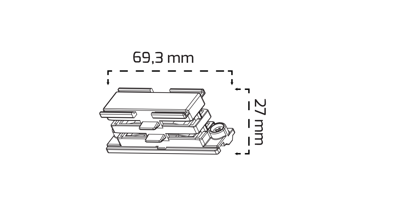 GY 9036 - TRİFAZE RAY GİZLİ EK BEYAZ